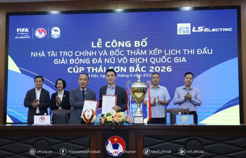 Thái Sơn Bắc tiếp tục đồng hành với giải bóng đá nữ VĐQG. Ảnh: VFF