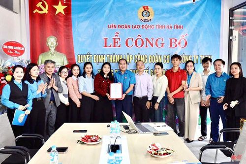 Công đoàn cơ sở Công ty TNHH Trang phục quốc tế Gaiwach Hà Tĩnh được thành lập vào tháng 12/2025.