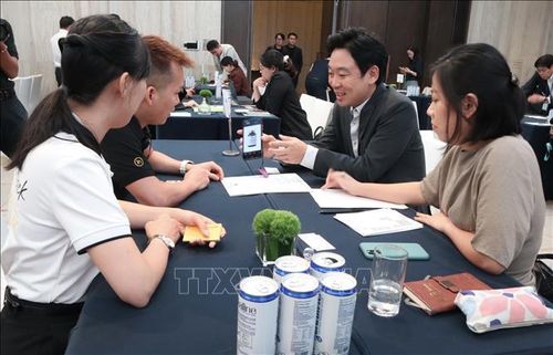 Doanh nghiệp Việt Nam - Hàn Quốc trao đổi cơ hội hợp tác trong khuôn khổ diễn đàn.