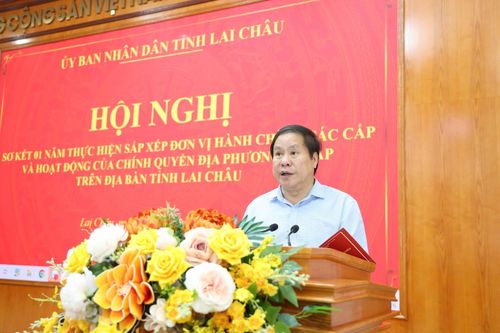 Phó Chủ tịch Thường trực UBND tỉnh Tống Thanh Hải phát biểu kết luận hội nghị.
