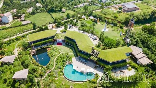 Khu du lịch sinh thái Satoyama Village, xã Liên Sơn. Ảnh: Hải Yến