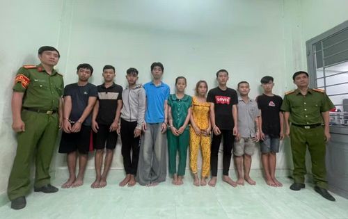 9 đối tượng tại Cơ quan Công an.
