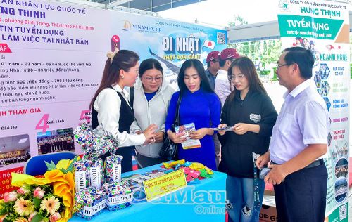 Các đơn vị, doanh nghiệp tư vấn, giới thiệu việc làm trong và ngoài nước cho lao động trẻ có nhu cầu.