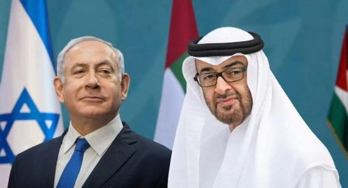  Thủ tướng Israel Benjamin Netanyahu (trái) và Tổng thống UAE - ông Sheikh Mohammed. Ảnh: WATAN 