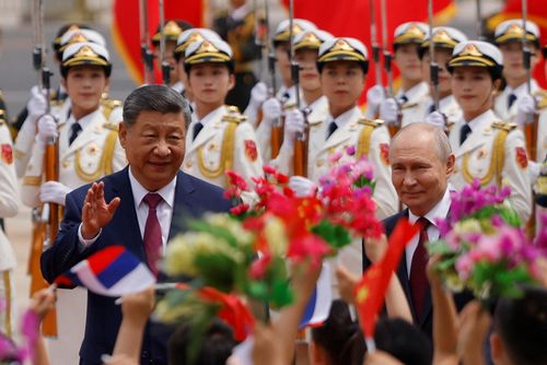  Điện Kremlin khẳng định quan hệ Nga - Trung Quốc hiện đạt tới “mức độ chưa từng có và sẽ còn tiếp tục phát triển”. Ảnh: Reuters. 