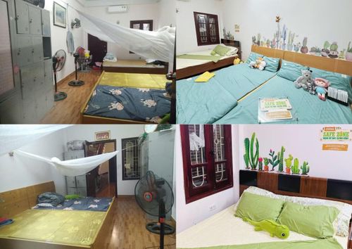 Việc cải tạo phòng sinh hoạt tạo nên một không gian an toàn và ấm áp cho các thành viên Ngôi nhà Bình yên.