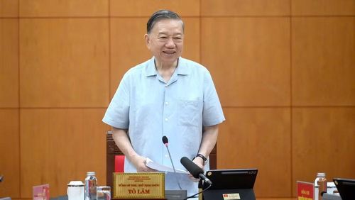 Tổng Bí thư, Chủ tịch nước Tô Lâm phát biểu tại cuộc làm việc. Ảnh: Nhân Dân