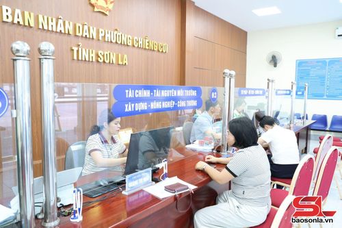Người dân các xã, phường của Sơn La đánh giá hài lòng cao đối với sự phục vụ của cơ quan hành chính Nhà nước.