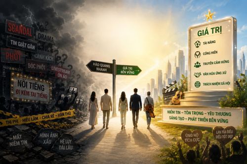 Sự nổi tiếng luôn đi kèm trách nhiệm xã hội. Minh họa: CGP