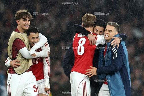 Arteta đã nên một Arsenal đáng sợ và cực kỳ đoàn kết. ẢNH: EPA