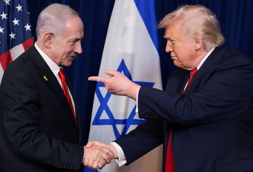 Thủ tướng Israel Benjamin Netanyahu và Tổng thống Mỹ Donald Trump. Ảnh: Reuters.