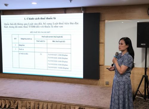Bà Nguyễn Thị Thu Hương cho biết thuốc lá không chỉ gây hậu quả nghiêm trọng đối với sức khỏe cộng đồng mà còn tạo áp lực lớn về kinh tế.