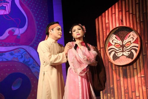 Nghệ sĩ Nguyễn Thị Nguyệt - Nhà hát Sân khấu truyền thống Quốc gia Việt Nam trong trích đoạn dự thi “Lý Chiêu Hoàng”