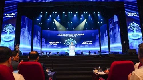 Quang cảnh Hội thi Chuyển đổi số ngành ngân hàng năm 2026.