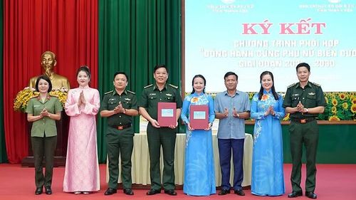 Bộ đội Biên phòng và Hội Phụ nữ tỉnh Thanh Hóa ký kết hợp tác giai đoạn 2026-2030.