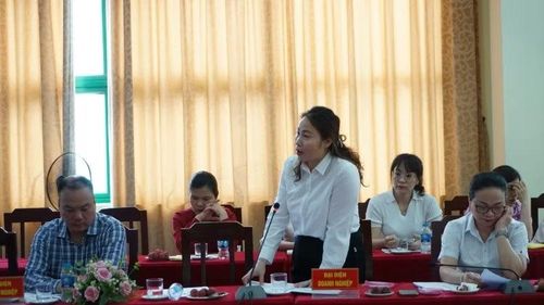 Đại diện các doanh nghiệp phát biểu ý kiến.