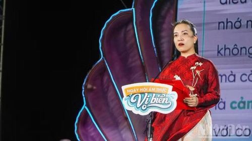 Phó Giám đốc Sở Sở Văn hóa, Thể thao và Du lịch thành phố Đà Nẵng Nguyễn Thị Hoài An phát biểu khai mạc.