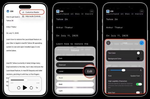 Trong khi đó, Accessibility Reader được phát triển dành cho người mắc chứng khó đọc hoặc gặp khó khăn khi tiếp cận văn bản, hỗ trợ tóm tắt nội dung và dịch thuật bằng AI theo thời gian thực.