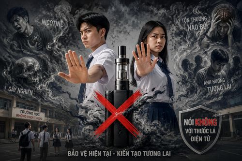 Kiểm soát chặt chẽ thuốc lá điện tử không chỉ nhằm hạn chế một sản phẩm gây nghiện, mà còn góp phần ngăn ngừa nguy cơ phát sinh các hệ lụy sức khỏe và xã hội đối với thế hệ trẻ.