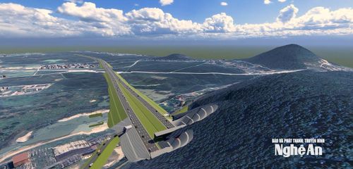 Phối cảnh cao tốc Vinh - Thanh Thủy vừa được Nghệ An khởi công ngày 18/5 vừa qua. Ảnh: Thành Duy