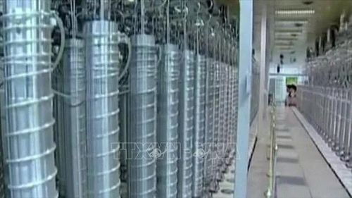 Bên trong cơ sở hạt nhân Natanz của Iran. Ảnh: IRNA/TTXVN