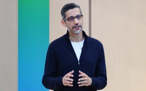 Sundar Pichai, CEO của Alphabet, phát biểu tại Hội nghị các nhà phát triển Google I/O ở Mountain View, California, ngày 19/05/ 2026. Ảnh: Bloomberg