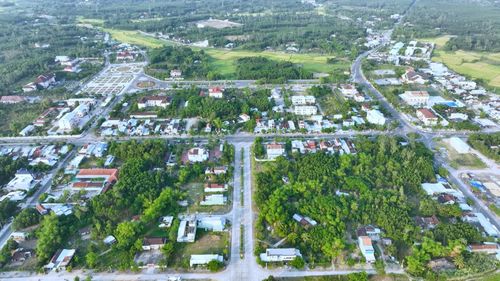 Khu vực nội thị của Chiên Đàn đang phát triển hạ tầng ngày càng hiện đại. Ảnh: HOÀNG ĐẠO