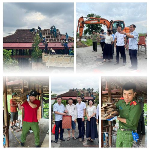 Phường Điện Biên Phủ huy động lực lượng hỗ trợ người dân di chuyển nhà ở, bàn giao mặt bằng cho đơn vị thi công dự án.