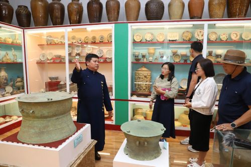 Không gian văn bóa tại Bảo tàng cổ vật Bình Thuận, phường Mũi Né, tỉnh Lâm Đồng tạo chiều sâu cho trải nghiệm của du khách