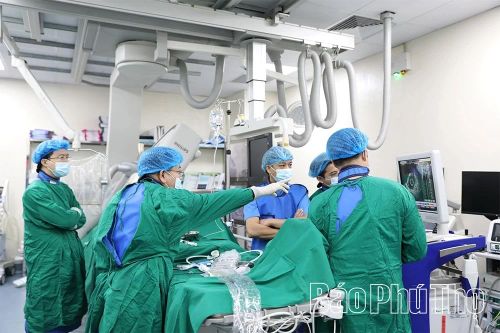 Bệnh viện Đa khoa Vĩnh Phúc ứng dụng kỹ thuật siêu âm trong lòng mạch (ivus) cho chẩn đoán và can thiệp tim mạch.
