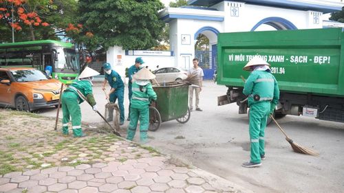 Hoài Đức tập trung giải quyết "điểm nghẽn" ô nhiễm môi trường. (Ảnh: Hương Đỗ)