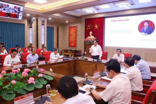 Hội thảo khoa học với chủ đề: “Đề xuất mô hình, tiêu chí xây dựng xã, phường xã hội chủ nghĩa trong kỷ nguyên phát triển mới – Một số vấn đề lý luận và thực tiễn” ngày 21/5/2026. Ảnh: Văn Điệp – TTXVN