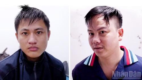 Đối tượng Trịnh Thành Trung và Trương Ngọc Hòa. (Ảnh: Công an tỉnh Lâm Đồng).