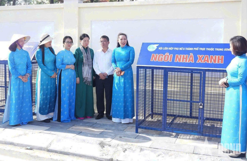 “Ngôi nhà xanh” được đặt tại khu trung tâm đảo Bạch Long Vĩ.