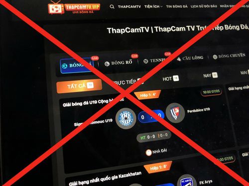 Trang web phát sóng thể thao trái phép của Xôi lạc TV vừa bị công an triệt phá. Ảnh: THU HÀ