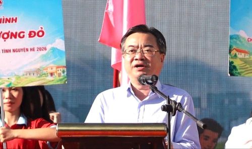 Đồng chí Nguyễn Thanh Nghị phát biểu chỉ đạo tại lễ ra quân