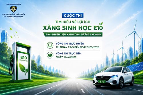 Cuộc thi tìm hiểu về xăng E10 bắt đầu từ sáng 25-5. Ảnh: Bộ Công thương