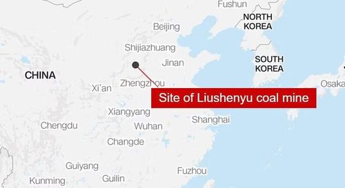 Vị trí mỏ than ở tỉnh Sơn Tây, Trung Quốc. Đồ họa: CNN