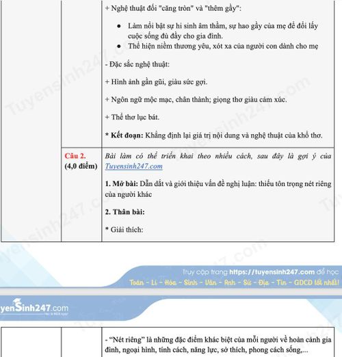 Hướng dẫn cách giải chi tiết đề thi môn Văn.