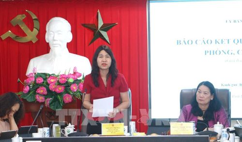 Phó Cục trưởng Cục Bà mẹ và Trẻ em (Bộ Y tế) Nguyễn Thị Nga phát biểu tại buổi làm việc. Ảnh: Lê Thúy Hằng – TTXVN