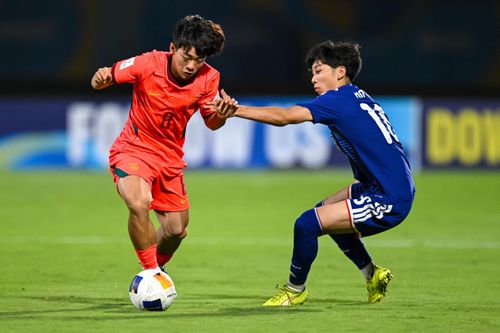 U17 Trung Quốc chơi tốt nhưng không thể ngăn U17 Nhật Bản lên ngôi vô địch (Ảnh: AFC).