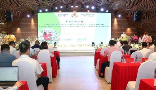 Quang cảnh Hội nghị công bố kết quả Chỉ số năng lực cạnh tranh cấp sở, ban, ngành và địa phương (DCCI) tỉnh Sơn La 2025. Ảnh: Diệp Hương