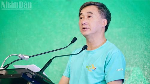 Thầy thuốc Ưu tú, Giáo sư, Tiến sĩ, bác sĩ Trần Văn Thuấn, Thứ trưởng Y tế, Chủ tịch Hội đồng y khoa quốc gia phát biểu.