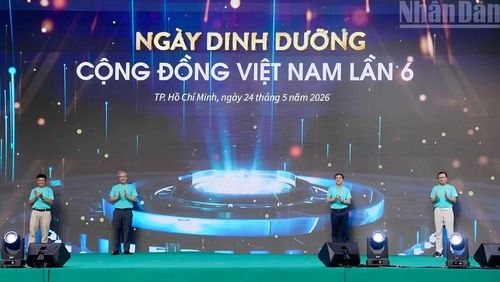 Khai mạc Ngày Dinh dưỡng cộng đồng Việt Nam lần thứ 6. (Ảnh: KHANG ANH)