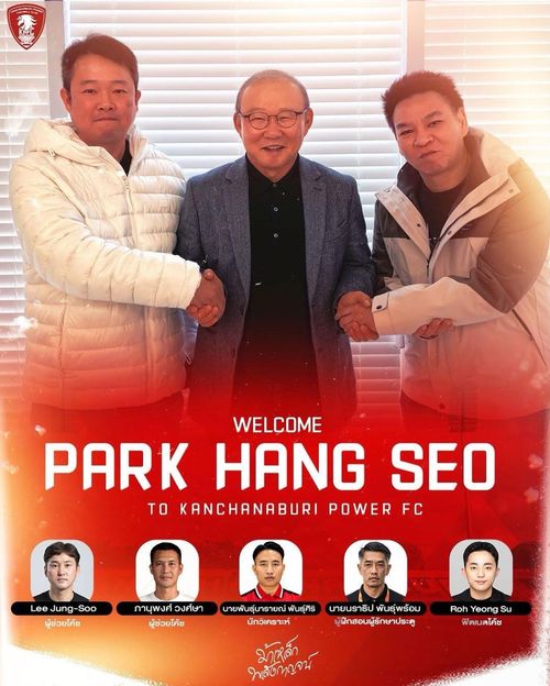 CLB Kanchanaburi và công ty đại diện DJ Management của ông Park cùng thông báo về thành phần ban huấn luyện mùa mới vào chiều 25/5.