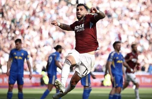 Taty Castellanos mở tì số cho West Ham trước Leeds United
