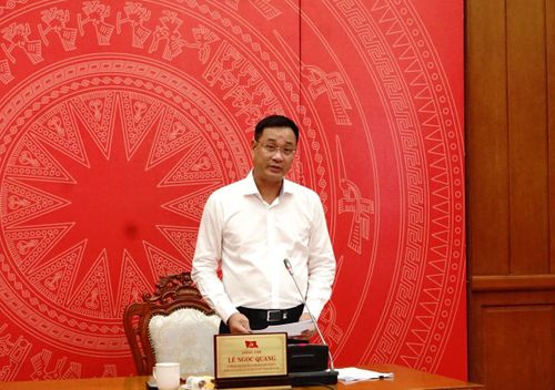 Bí thư Thành ủy Lê Ngọc Quang phát biểu định hướng phiên họp