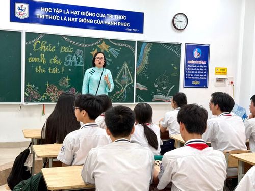 Lớp học của cô Hương sáng ngày 25/5.
