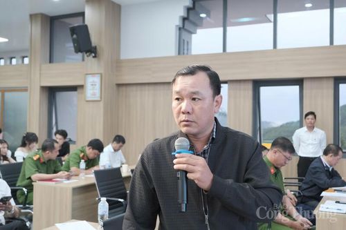 Lãnh đạo Sở Nông nghiệp và Môi trường tỉnh Lâm Đồng trong phiên thảo luận. Ảnh: Lê Sơn