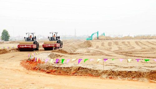 Dự án tái định cư thuộc Cảng hàng không quốc tế Gia Bình đang được đẩy nhanh tiến độ thi công.